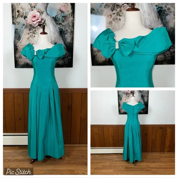elegant open back prom dresses Beaded Feather Prom Dresses Vintage Formal Dresses Extra Long Sleeve B –  Viniodress
